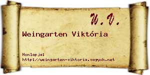Weingarten Viktória névjegykártya