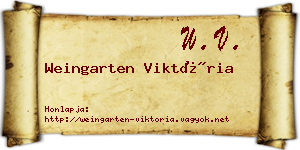Weingarten Viktória névjegykártya